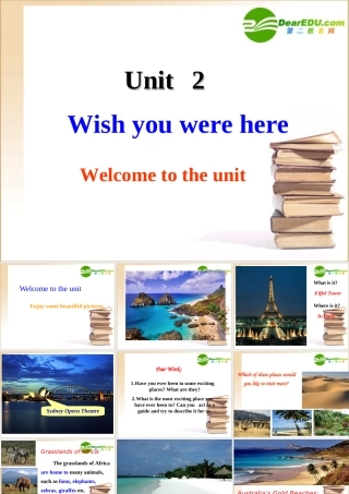 高中英语 unit2 Welcome to the unit课件 译林牛津版必修2 课件