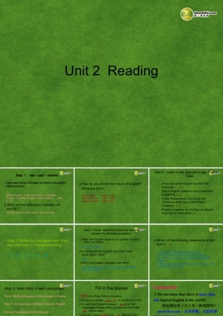 高中英语 Unit 2 Reading课件