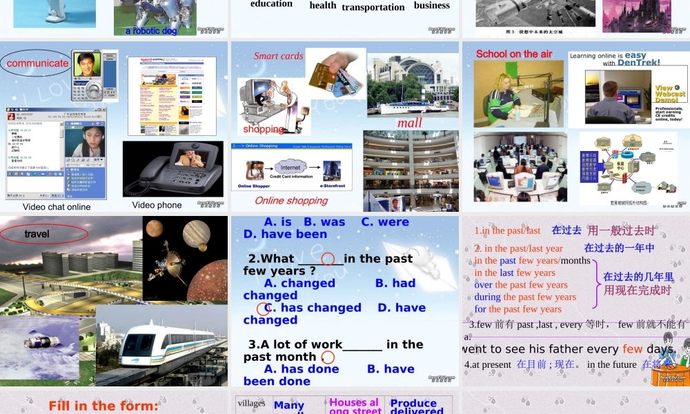 高中英语必修5 Unit3 In the future课件 新课标 课件