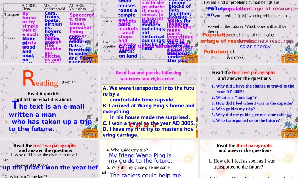 高中英语必修5 Unit3 In the future课件 新课标 课件