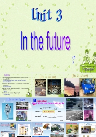 高中英语必修5 Unit3 In the future课件 新课标 课件