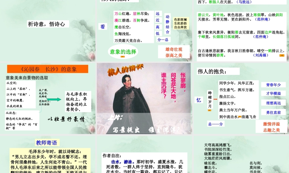 高一语文(沁园春)课件(1)新人教版 课件