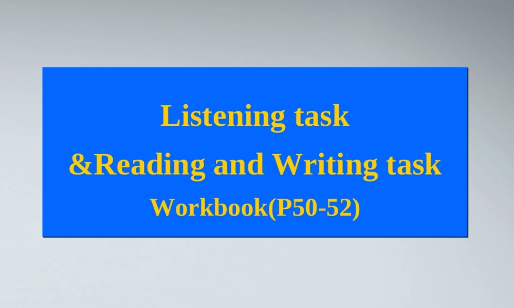 高中英语 Unit 1 Living well Workbook课件 新人教版选修7 课件