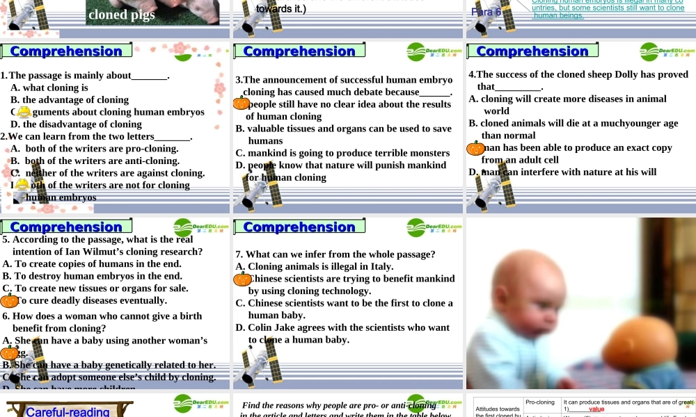 高中英语 模块五第三单元reading公开课课件 牛津版必修5 课件