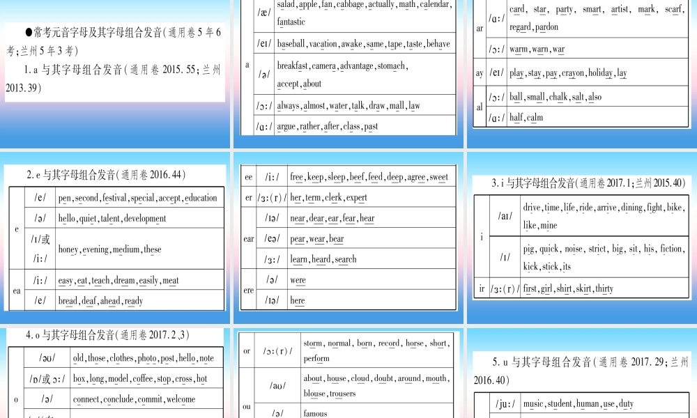 甘肃省中考英语 第二篇 中考专题突破 第一部分 语法专题 专题突破14 特殊选择题课件 (新版)冀教版 课件