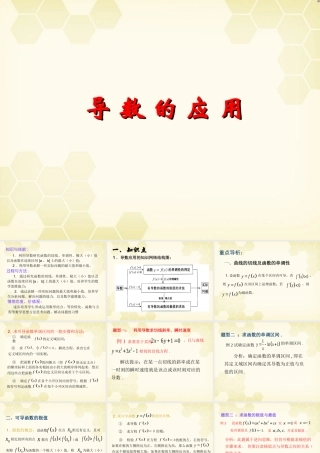 高中数学 3-3(导数的应用)课件 新人教B版选修1-1 课件