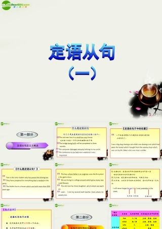 高考英语 定语从句教学课件2 课件