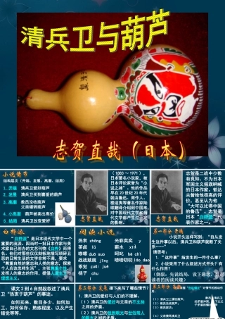 高中语文(清兵卫与葫芦)课件1 新人教版选修 课件