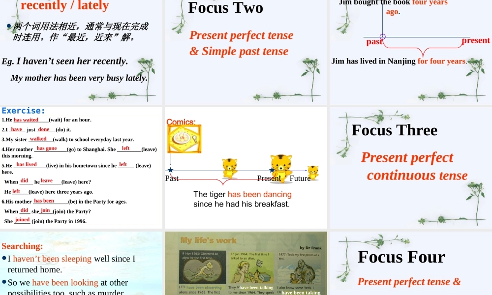 高中英语Unit 1 Tales of unexplained-Grammar ppt 课件