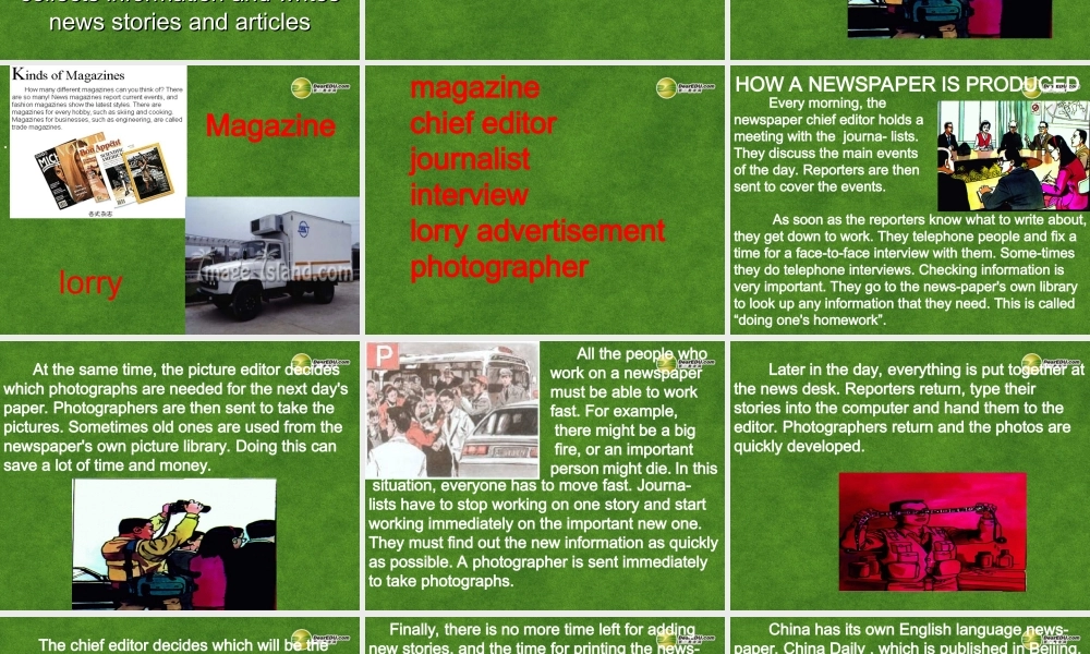 高中英语 Newspapers 课件