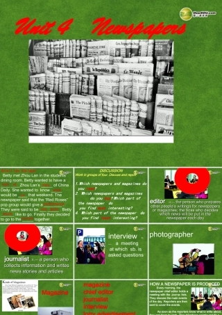 高中英语 Newspapers 课件