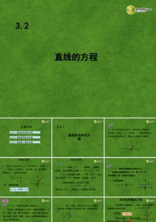 高中数学 32直线的方程课件 新人教A版必修2 课件