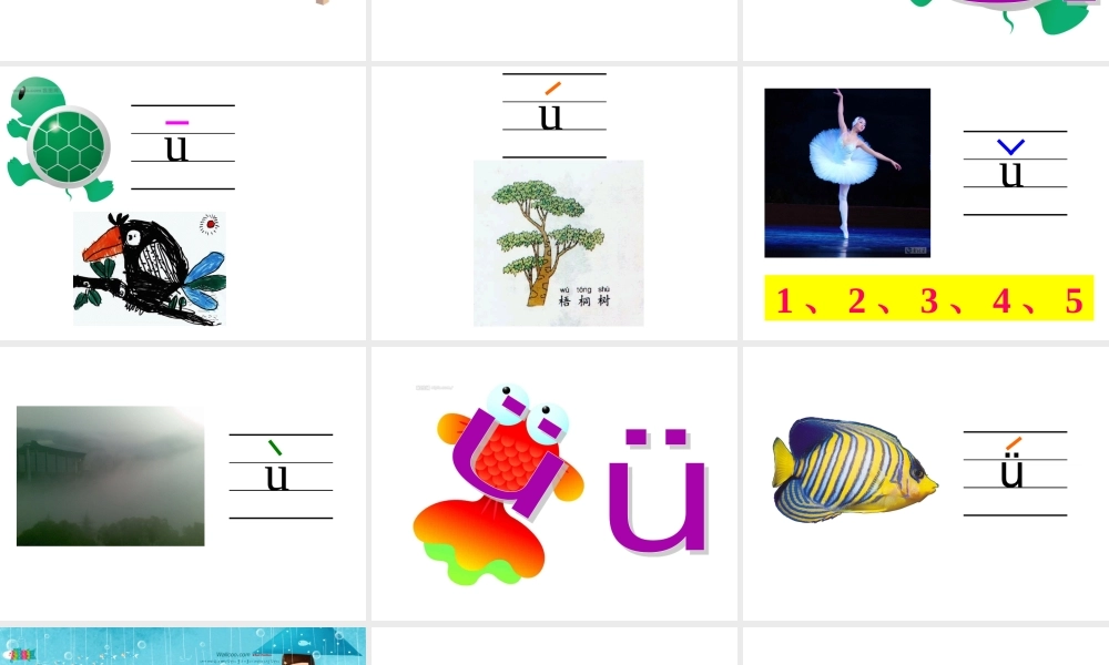 苏教版-一年级上册-拼音2、《i-u-ü》