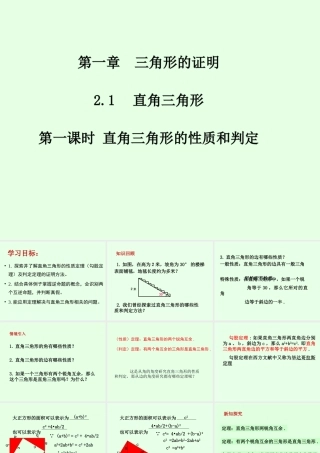 直角三角形的性质与判定-(2)
