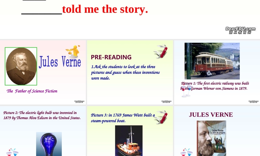 高二英语课件unit12 Fact and fantay reading 课件