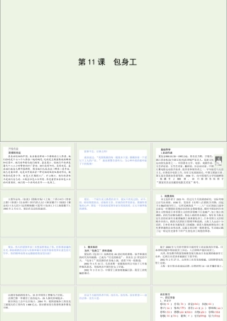 高中语文第11课包身工课件新人教版必修1 课件