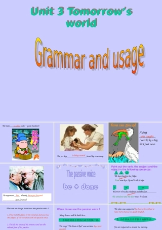 高中英语必修4Unit 3 Tomorrow s world--Grammar and ppt2 课件