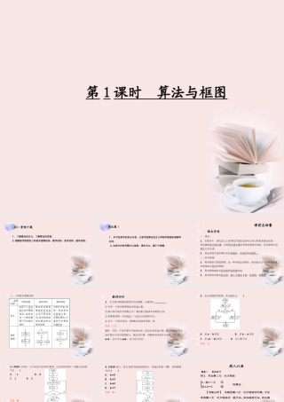 高考数学一轮复习 (算法初步、推理证明与复数)第1课时 算法与框图课件