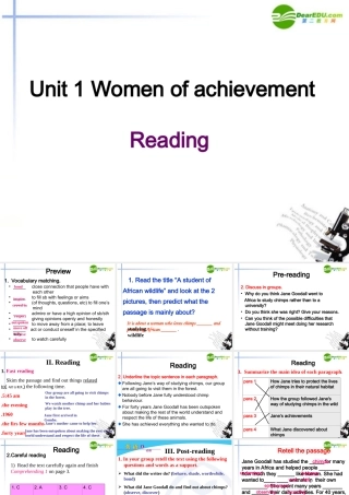 高中英语 unit1 reading 课件 新人教版必修4 课件