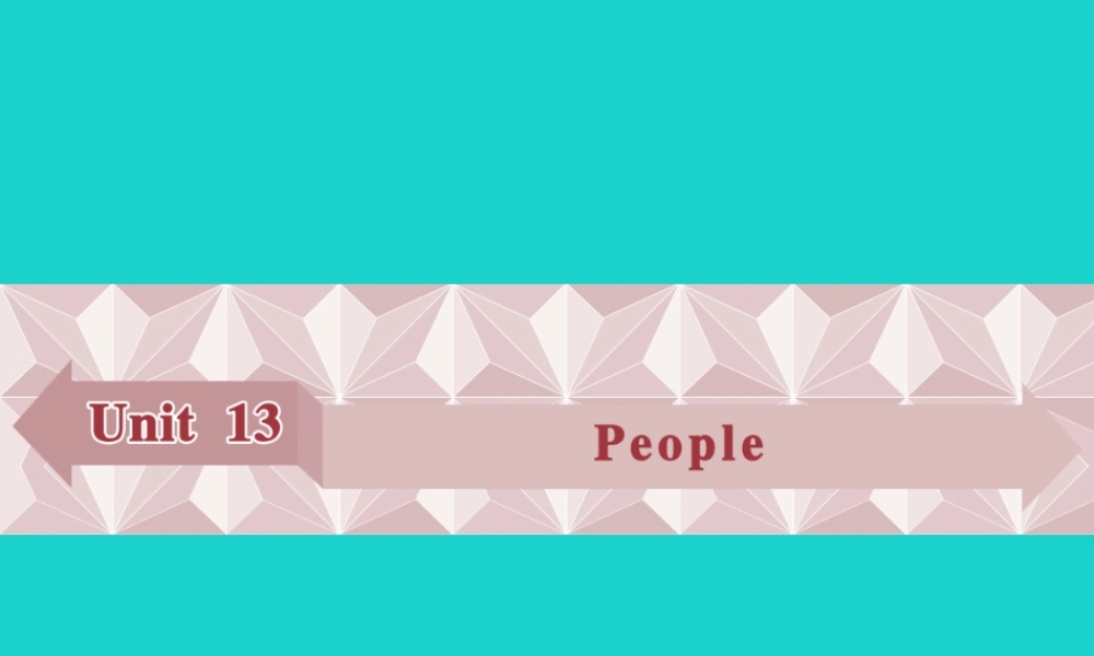 高中英语 Unit 13 People Section Ⅰ Warm up  Lesson 1课件 北师大版必修5 课件