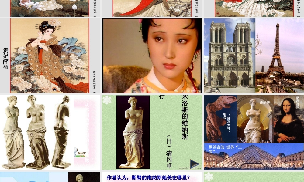 湖南省常德市澧县一中高一语文米洛斯的维纳斯公开课课件 人教版 课件