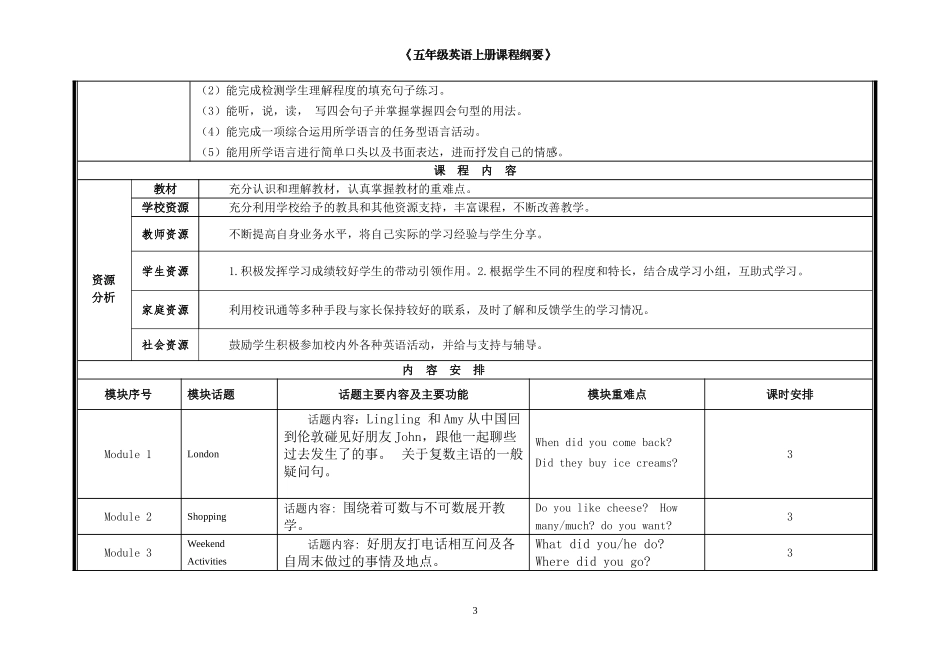 五上英语课程纲要-徐燕_第3页