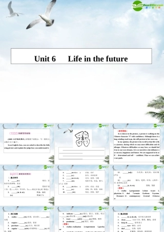 高考英语第一轮总复习经典实用学案 高二册Unit6 学案