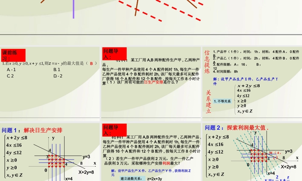 高中数学 3132简单的线性规划问题第2课时课件 新人教A版必修5 课件