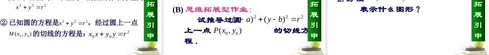 高中数学231圆的标准方程课件四 新人教B版必修2 课件