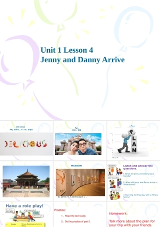 Jenny-and-Danny-Arrive课件1