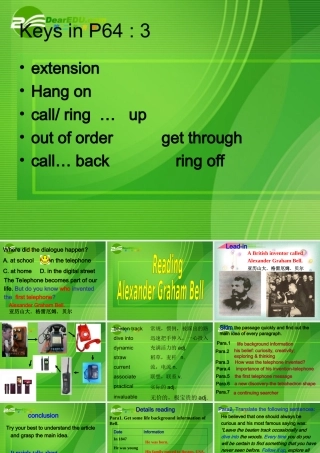 高中英语：book8 unit3 using language reading课件 人教版选修8 课件