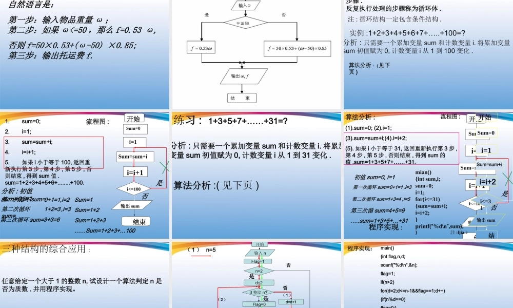 高考数学一轮复习 1.1.2(程序框图)课件 新人教A版必修3 课件