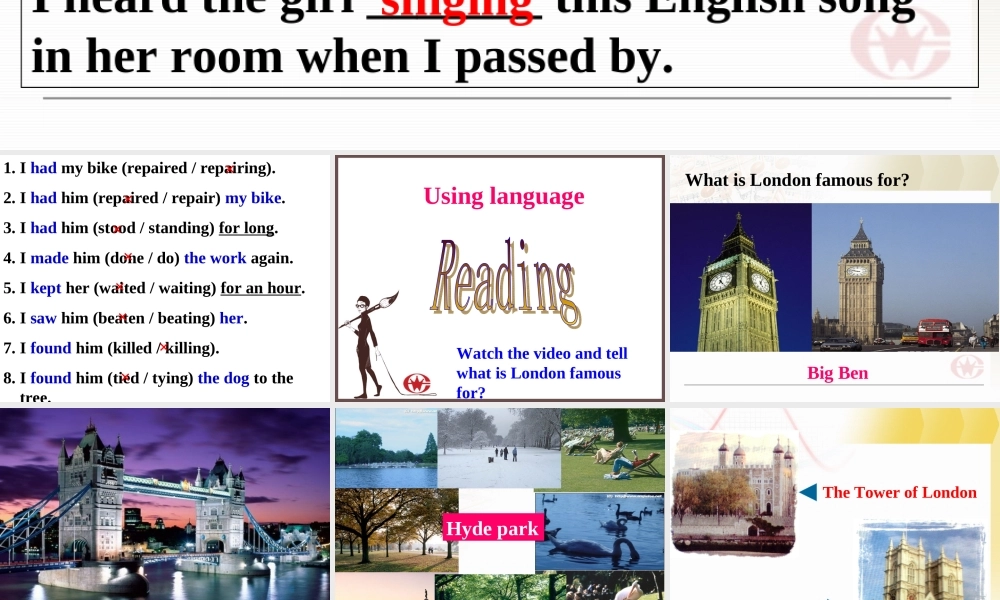 高中英语必修5 Unit2 单元课件 新人教版