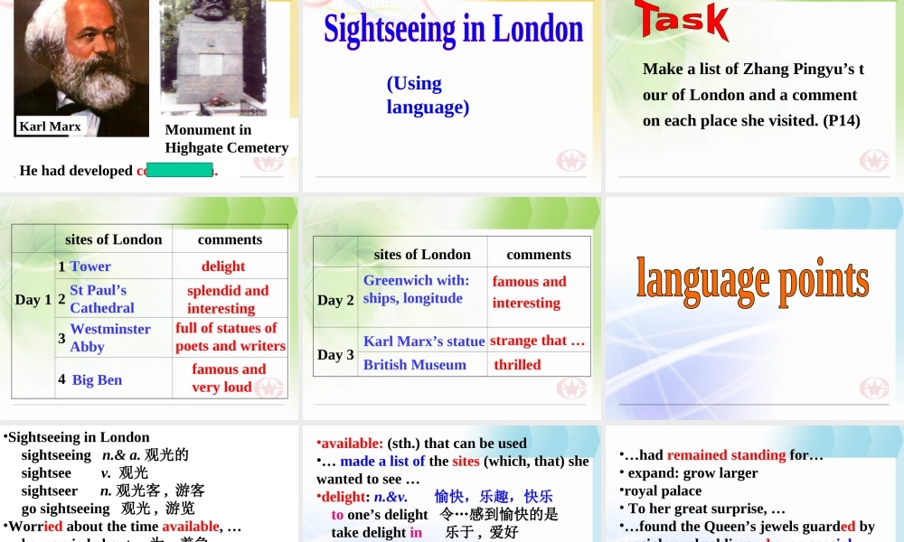 高中英语必修5 Unit2 单元课件 新人教版