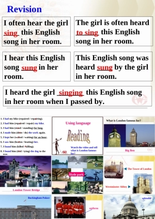 高中英语必修5 Unit2 单元课件 新人教版