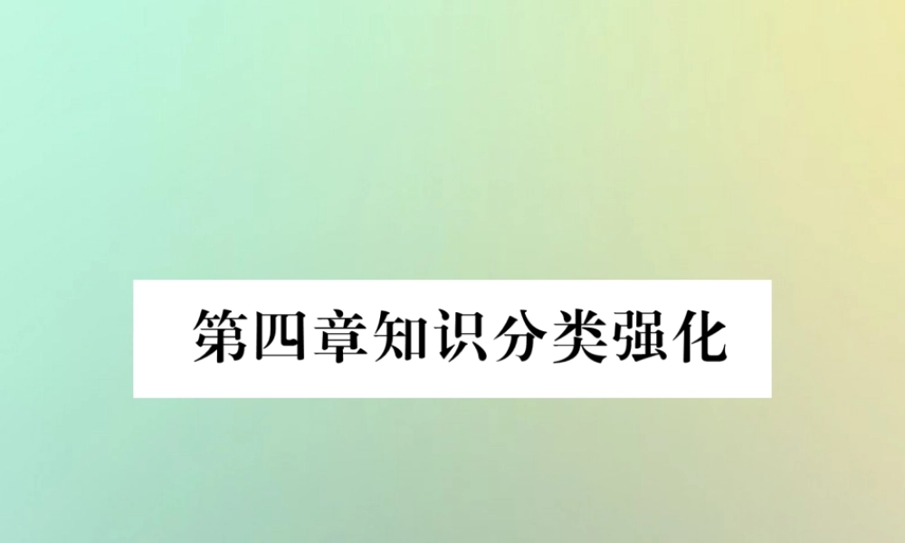 秋八年级数学上册 第4章 一次函数知识分类强化作业课件 (新版)北师大版 课件
