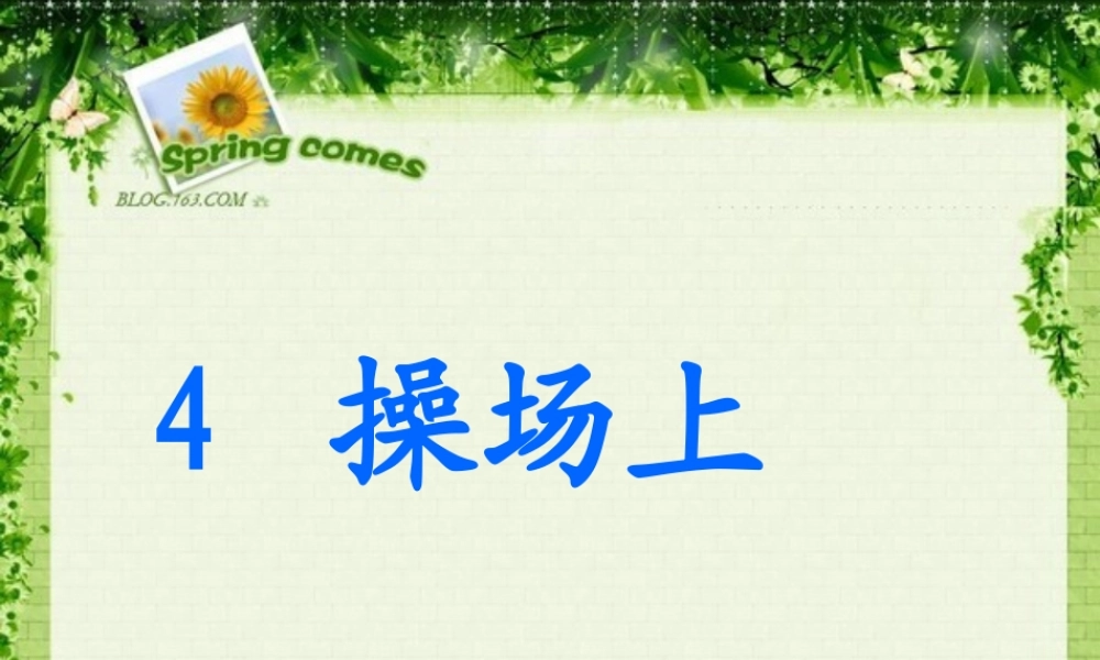 (4)操场上