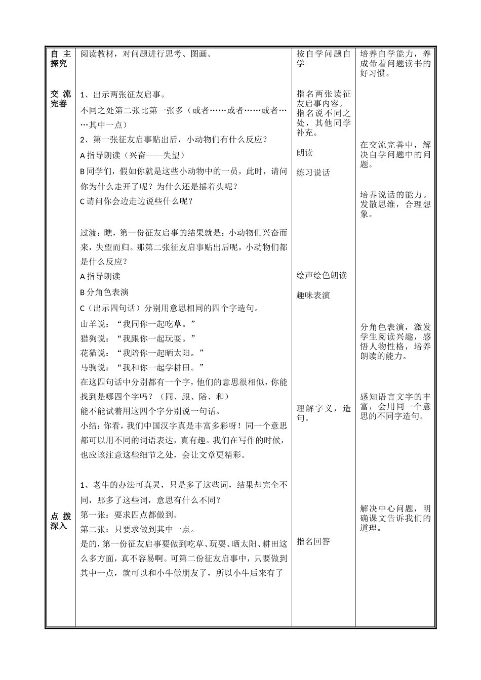 征友启事教案_第2页