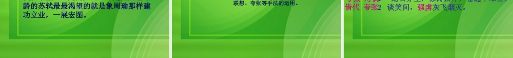 高中语文：(念奴娇·赤壁怀古)课件 苏教版必修3 课件