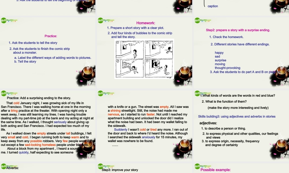 高中英语 Unit 1(The world of our senses)Task课件1 牛津译林版必修3 课件