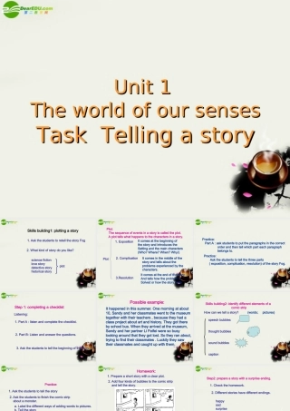高中英语 Unit 1(The world of our senses)Task课件1 牛津译林版必修3 课件