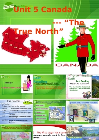 高中英语：Unit 5 Canada课件人教版必修3 课件