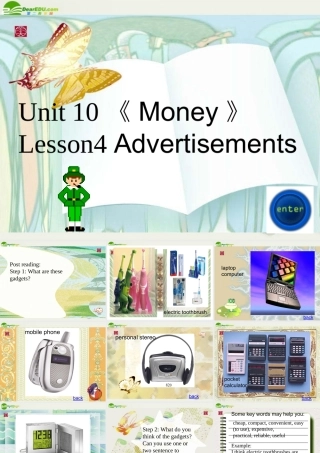 高中英语 Unit10(Money)Lesson 4 Advertisements课件3 北师大版必修4 课件