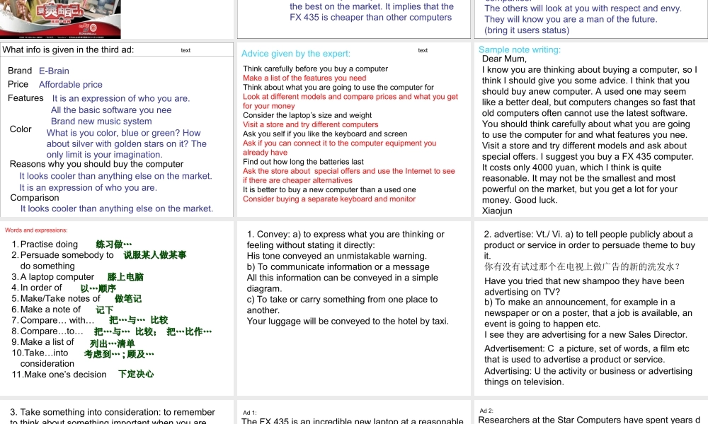 高中英语第三册全一册Unit5 Getting the message-Warming up2 ppt 课件