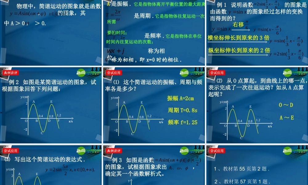 高一数学 15三角函数的图象第二课时课件 北师大版 课件