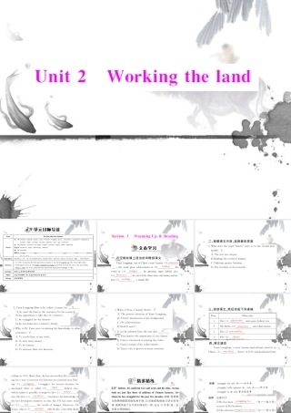 高中英语 Unit2 Section Ⅰ Warming Up & Reading 配套课件 新人教版必修4 课件