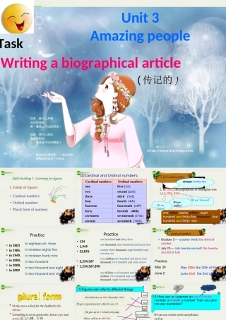 高中英语 Unit3(Amazing People)Task课件2 牛津译林版必修2 课件