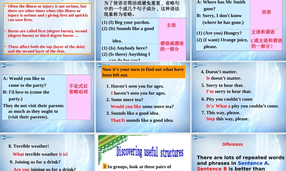 高中英语 Unit 5 Learning abouut language课件 新人教版必修5 课件