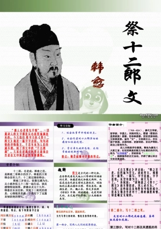 第五单元 第十八课祭十二郎文课件 人教版 课件