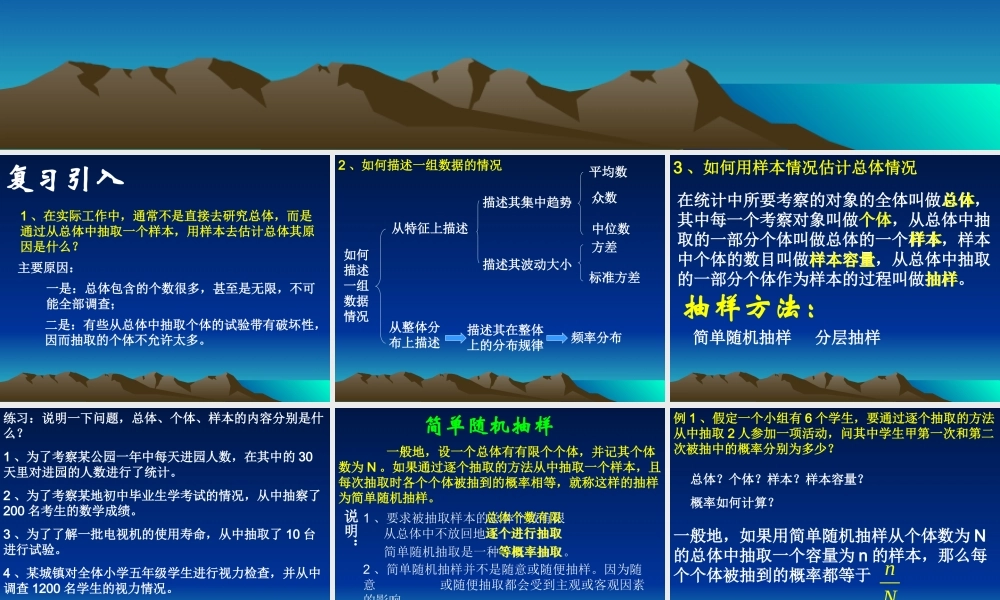 高三数学复习 抽样的方法 人教版  0 课件